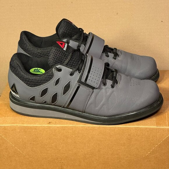 Reebok Lifter Plus 2.0 Men’s Training Weightlifting Shoes Gray/Black Size 8.5 - Picture 1 of 8